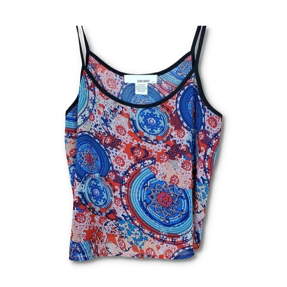 🚨101 Sans Souci Boho Crop Cami Tank Top